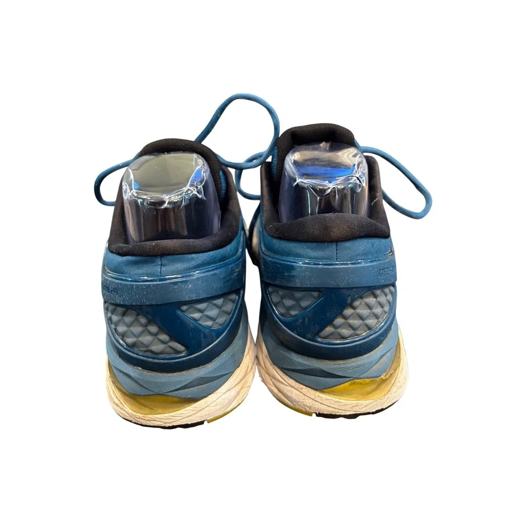 ASICS Gel-Kayano 24 T749N Men's 9.5 Blue Black Running Shoes Sneakers GUC